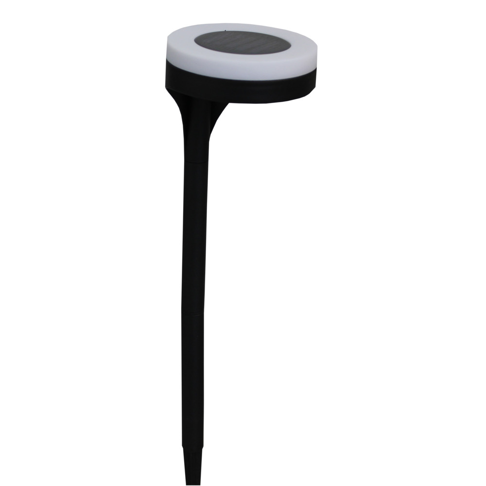 Solar-Wegleuchte aus Kunststoff mit Bodenspie&szlig;