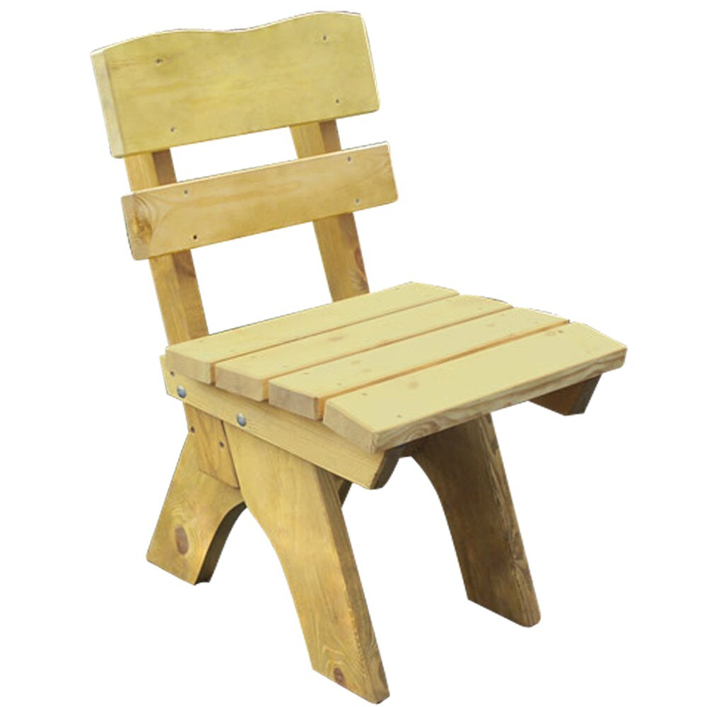 Gartenstuhl Freital Kiefer massiv, hellbraun impr&auml;gniert