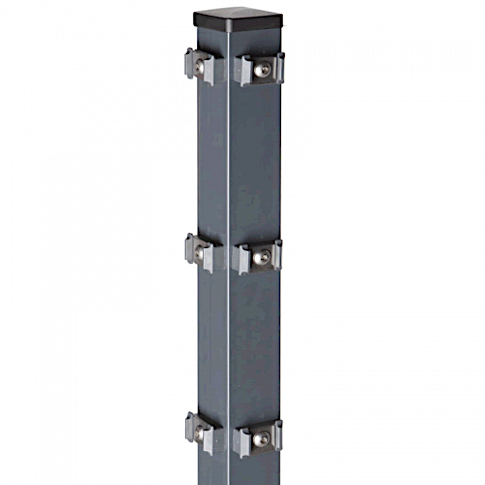 Zaun Eckpfosten f&uuml;r H&ouml;he 0,83m Typ PM f&uuml;r Zaun Michl in Anthrazit