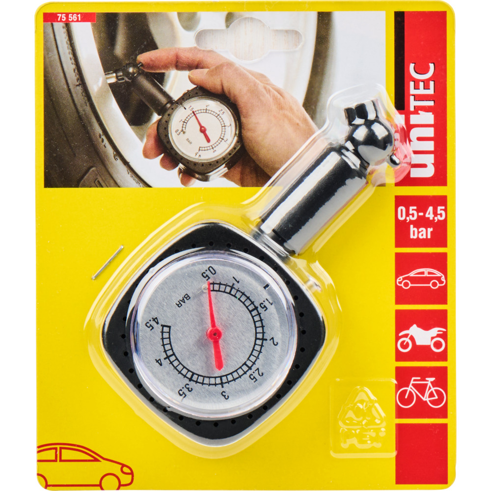 UNITEC&reg; Reifendruckpr&uuml;fer 4,5 bar image number 1
