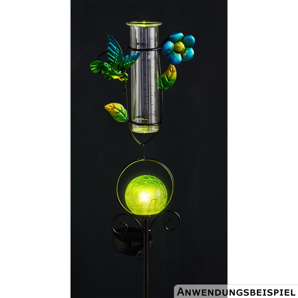 Solar Gartenstecker in verschiedenen Designs mit Regenmesser image number 7