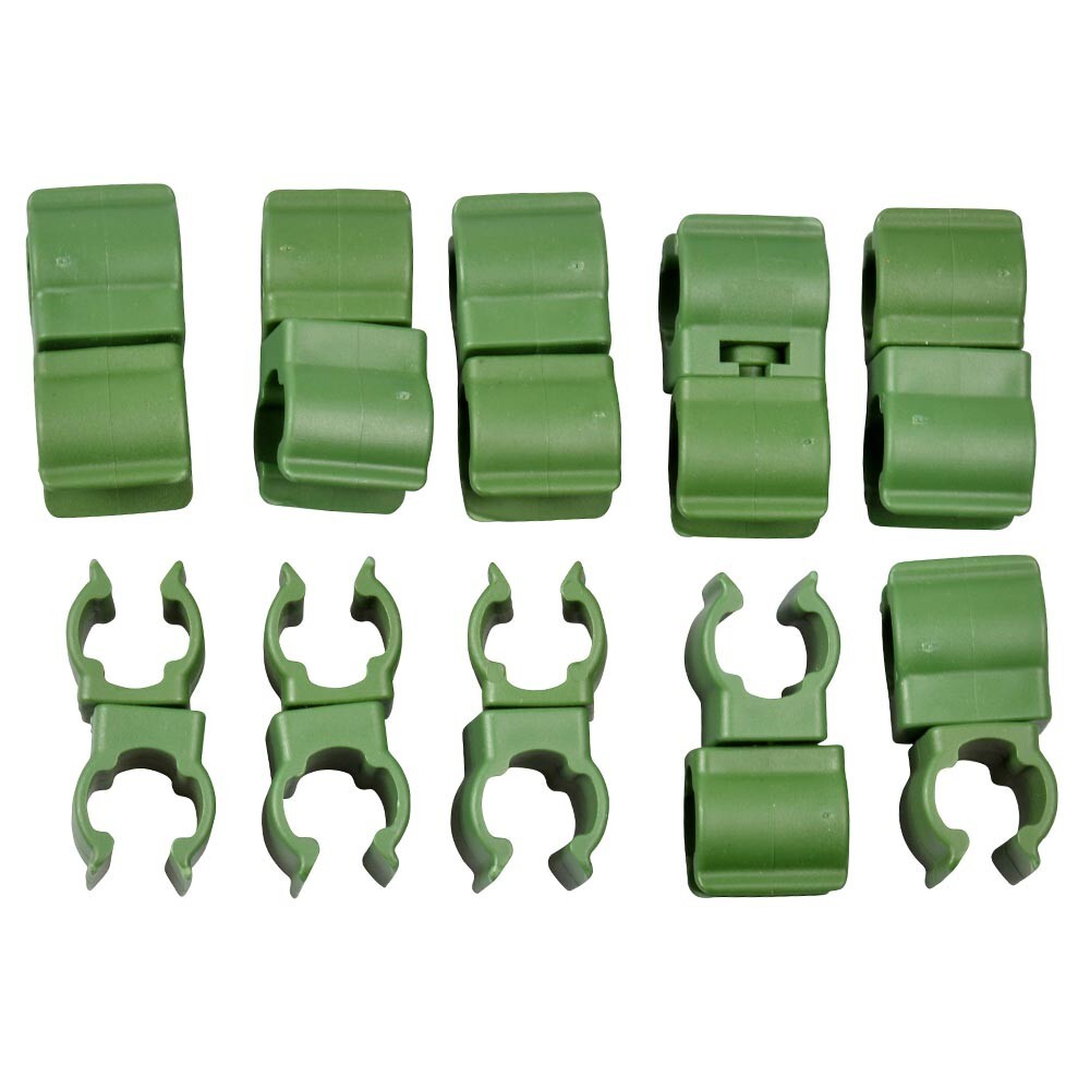 Cross-Clips in Gr&uuml;n 10 St&uuml;ck