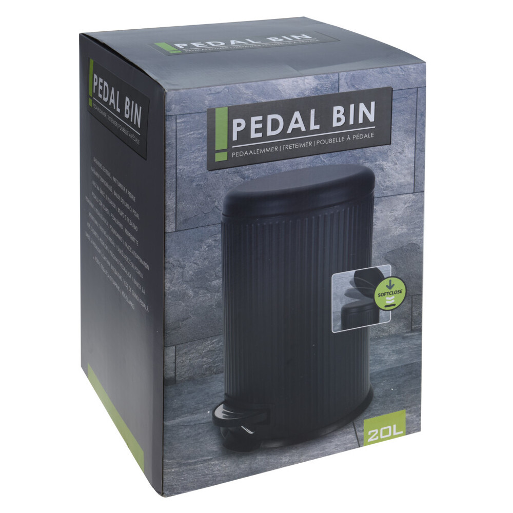 M&uuml;lleimer 20 Liter aus Metall mit Tretfunktion B-Ware image number 2