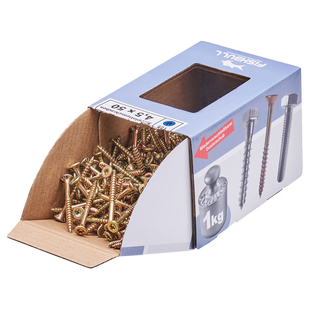 Spanplattenschraube 4,5x50 mm IVZ 1kg FISHBULL-Pack Senkkopf Teilgewinde image number 3