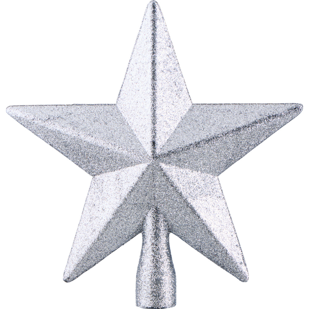 Weihnachtsbaumspitze sternf&ouml;rmig mit Glitter image number 2
