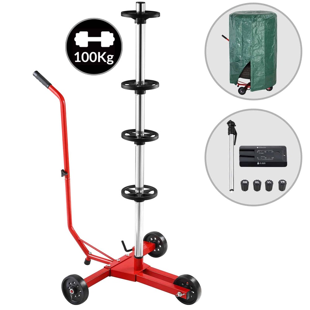 monzana&reg; Felgenbaum Alu fahrbar 80 x 59 x 120 cm