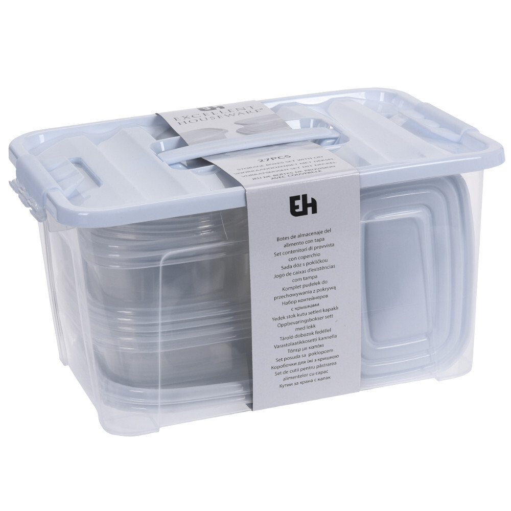 Vorratsdosen Set 27-teilig aus Kunststoff