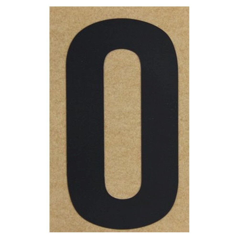 Klebebuchstabe O 100 mm schwarz