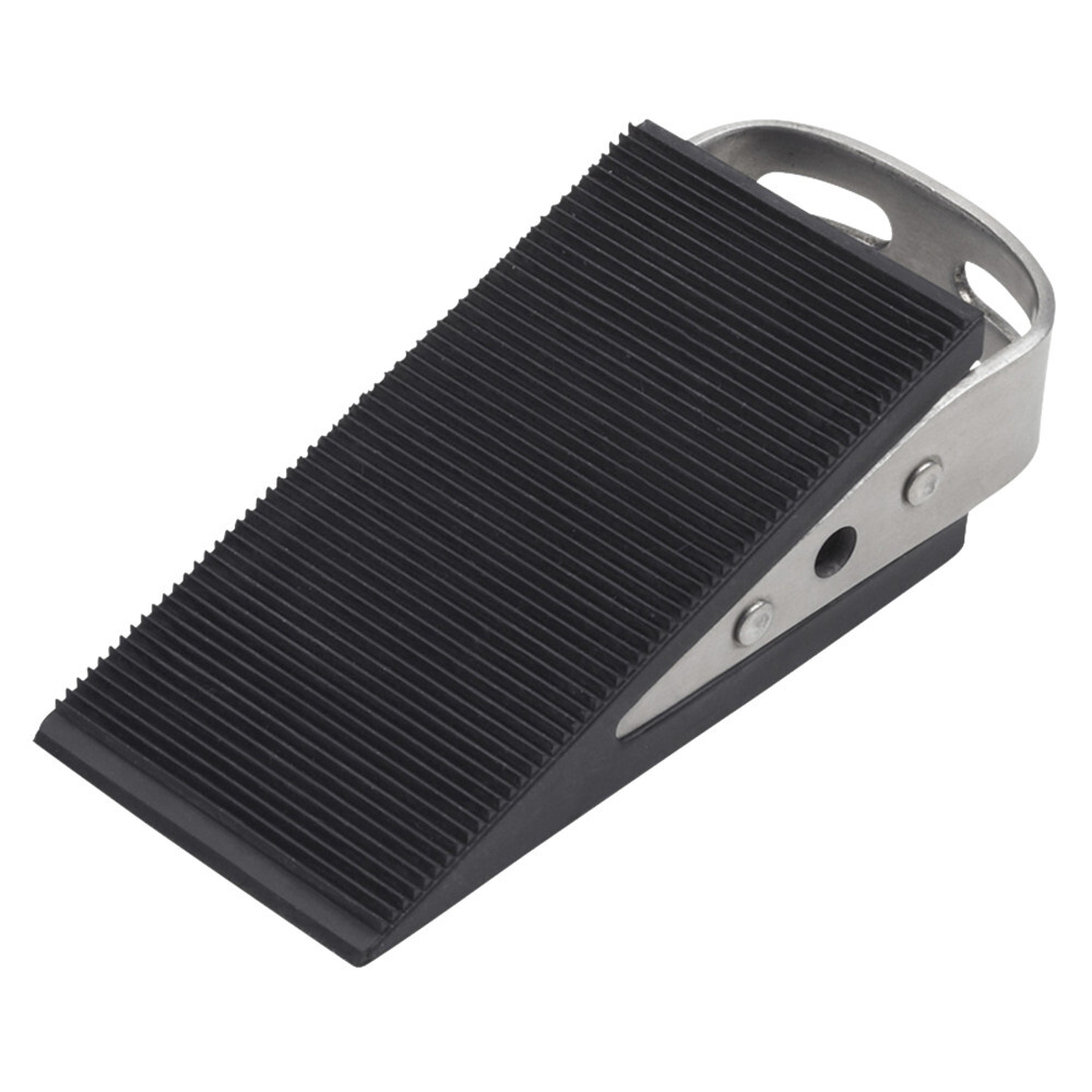 T&uuml;rkeil 121 x 31 mm aus schwarzem Gummi mit Edelstahlgriff