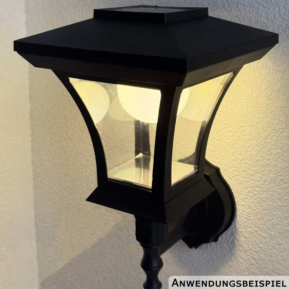LED-Solarlaterne mit Wandhalterung image number 2