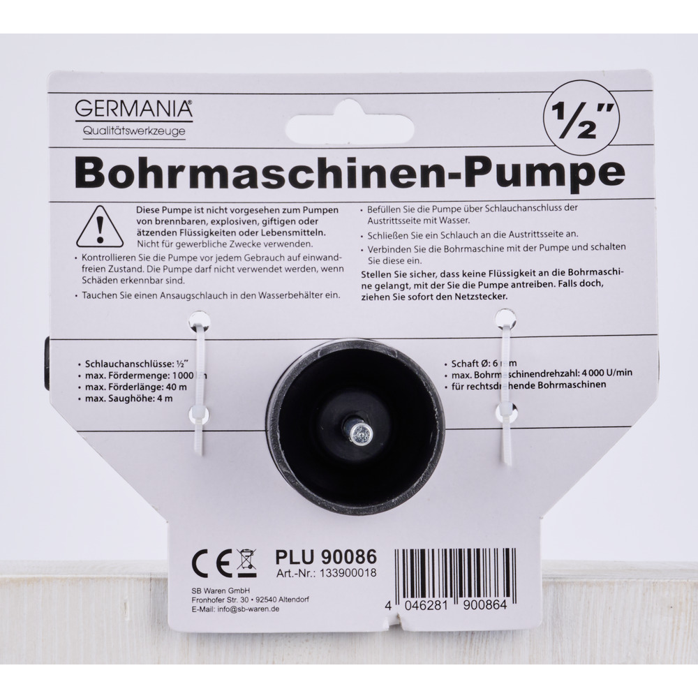 GERMANIA Bohrmaschinen Pumpe mit 1/2" Anschlu&szlig; image number 4