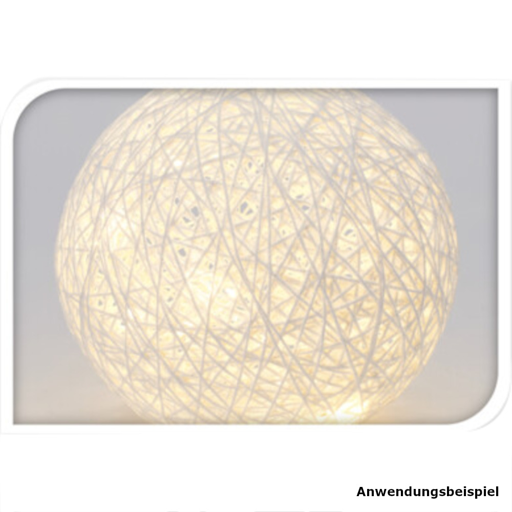 LED-Kugelleuchte 20 cm batteriebetrieben warmwei&szlig; image number 2