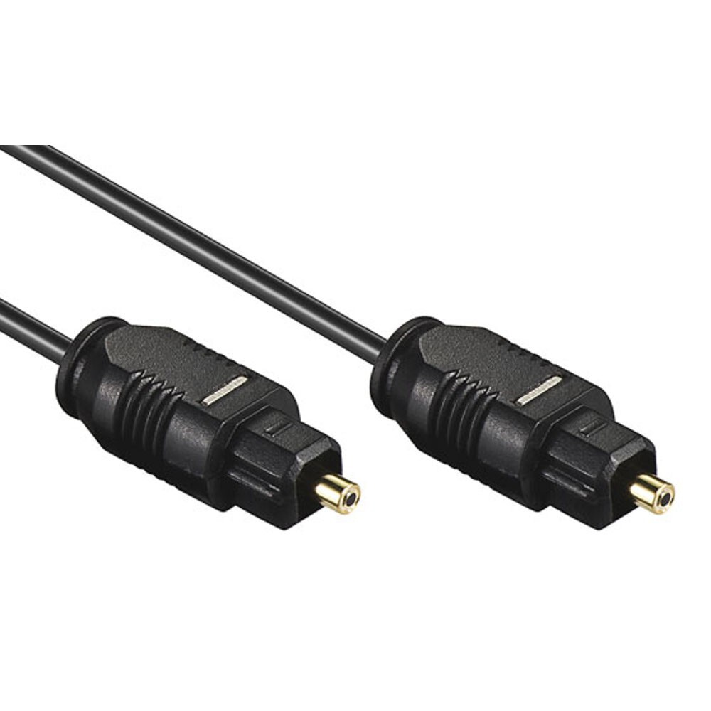 Lichtwellenleiter 2 m mit 2 Toslink-Stecker