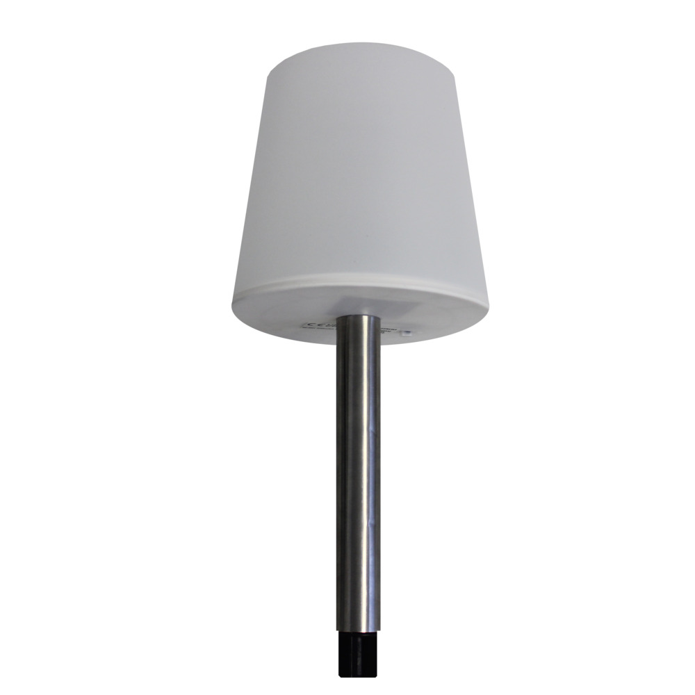 Solar-Stablampe 41,5 cm mit Schirm aus Edelstahl
