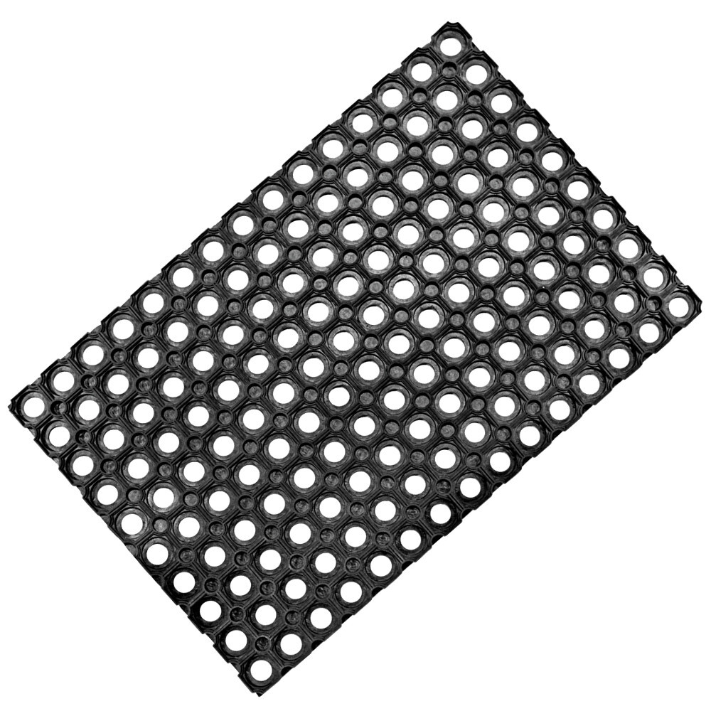 Fu&szlig;matte aus Gummi 60 x 40 cm, Ringform