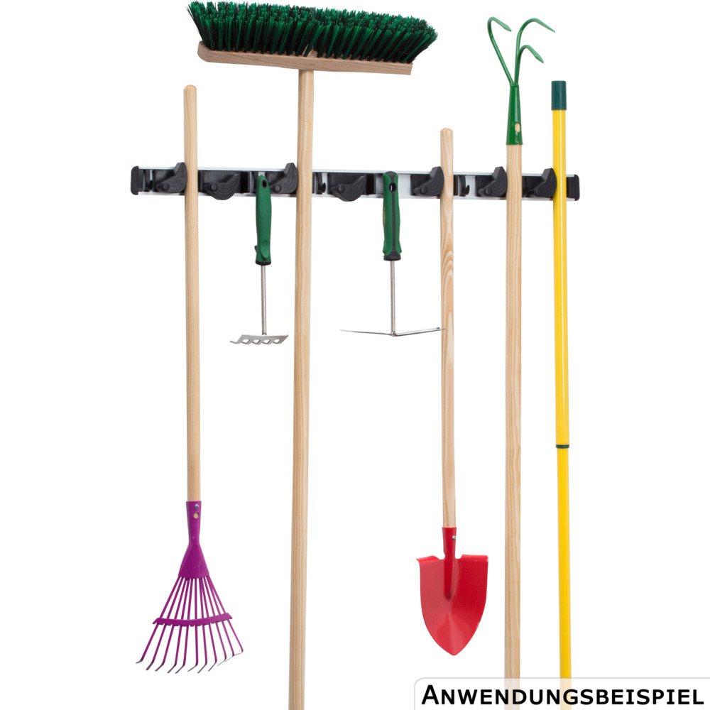 Ger&auml;teleiste 89 cm aus Aluminium mit Klemmhaltern image number 1