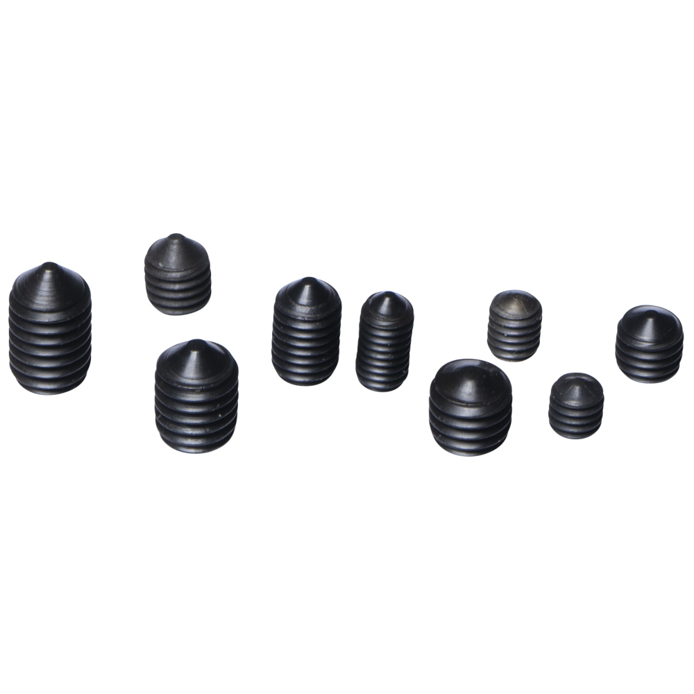 FISHBULL Madenschraubenset aus Stahl, 9-teilig