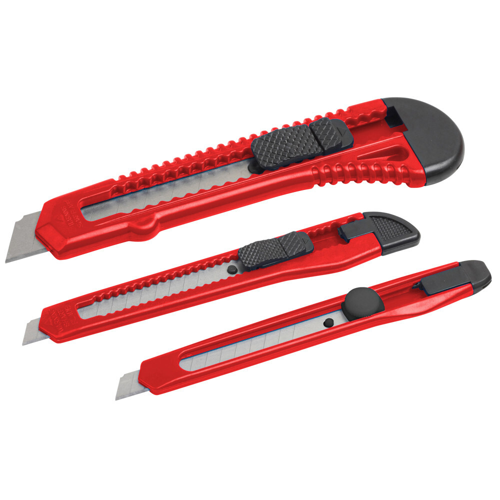 Universalmesser 3-teilig aus Kunststoff in verschiedenen Gr&ouml;&szlig;en