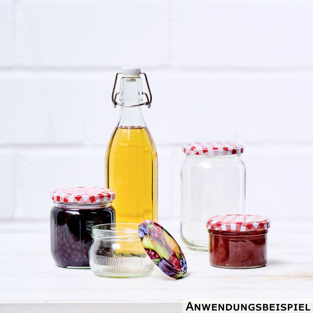 Einmachgl&auml;ser 6 St&uuml;ck rund je 258 ml mit Deckel image number 2