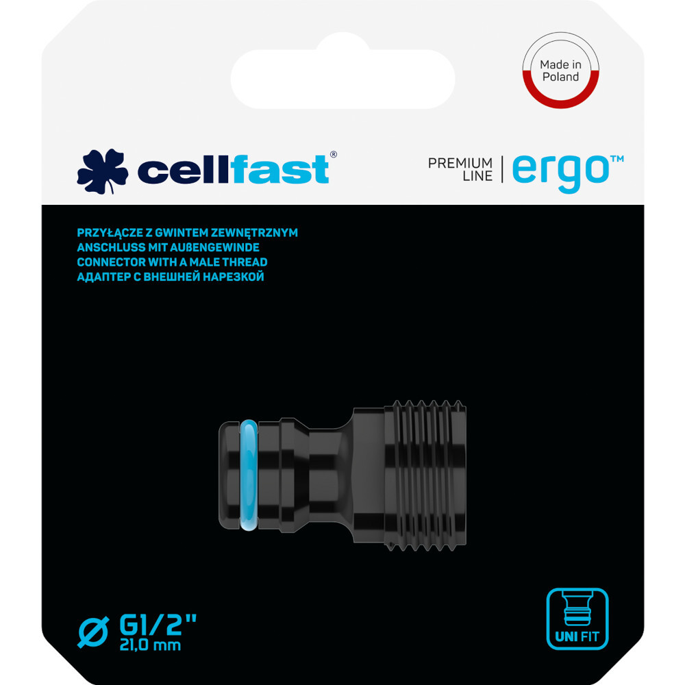 Wasserhahnanschluss ERGO&trade; mit Au&szlig;engewinde 1/2" image number 1