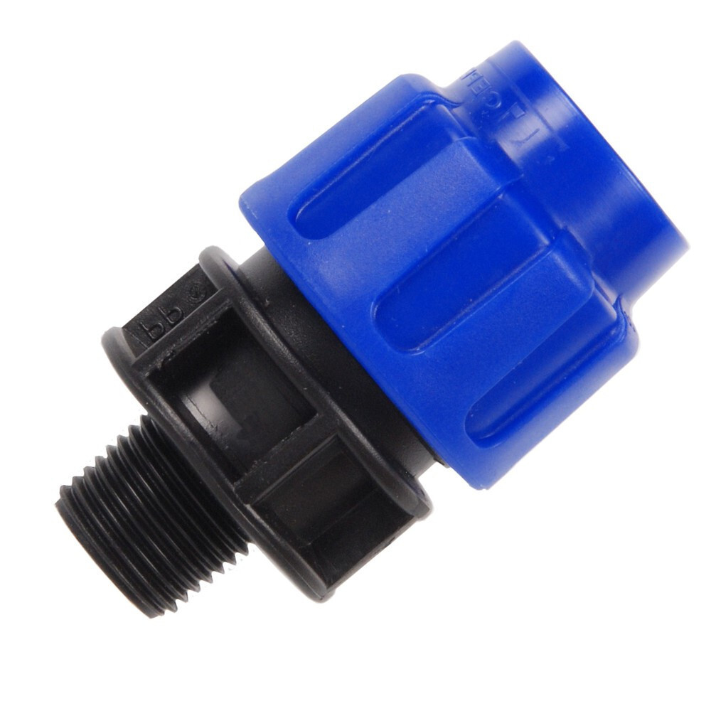 &Uuml;bergangsst&uuml;ck 25 mm mit 1" Au&szlig;engewinde f&uuml;r HDPE-Rohre