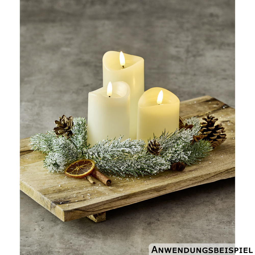 LED-Echtwachskerzen Set 3-teilig mit Timer image number 2