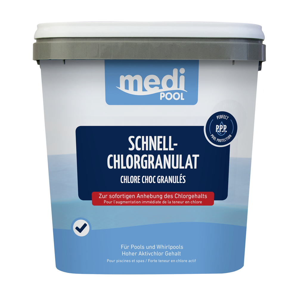 mediPool Schnell-Chlorgranulat 5kg mit hohem Aktivchlor-Gehalt