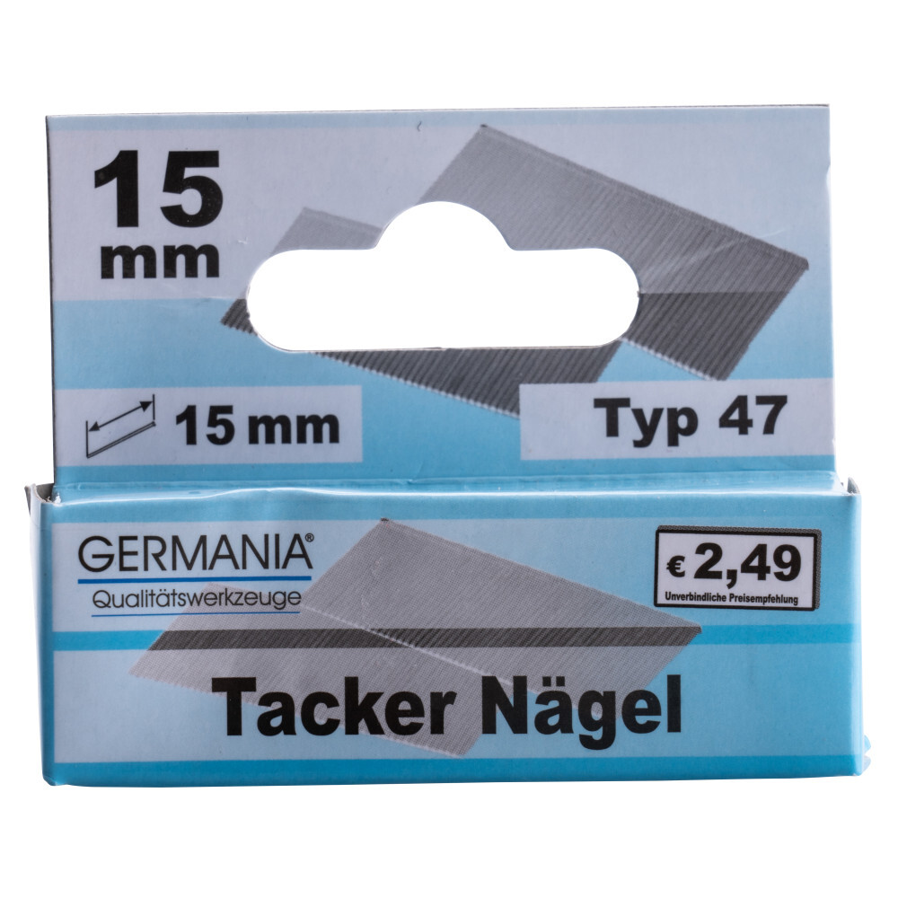 GERMANIA&reg; Tackernagel-Set 1000-teilig f&uuml;r Hand- und Elektrotacker image number 1