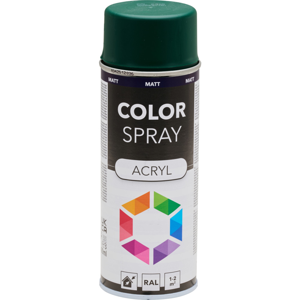 Lackspray 400 ml Acryl RAL6005 moosgr&uuml;n matt image number 1