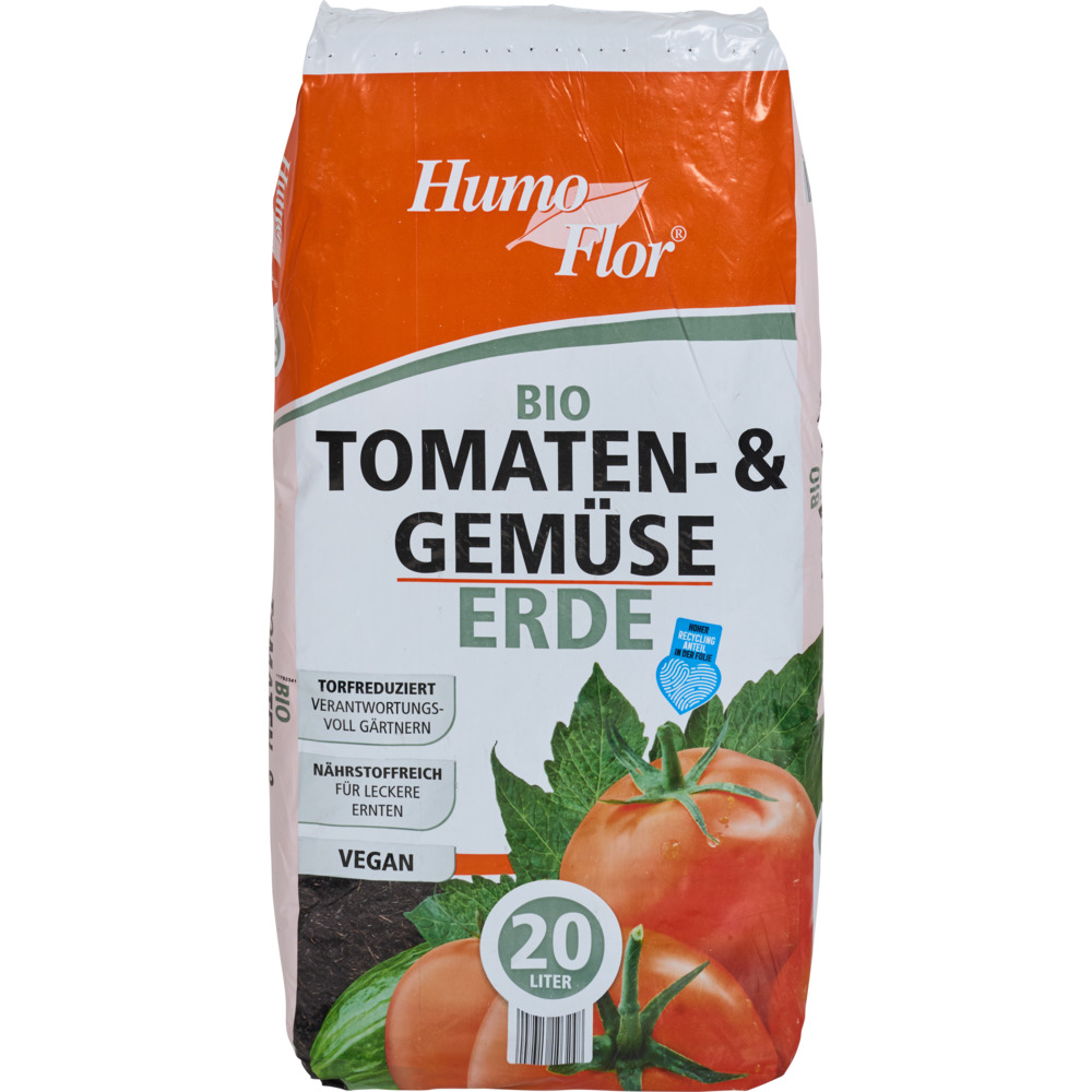 Bio Tomaten- und Gem&uuml;seerde 20 Liter, torfreduziert