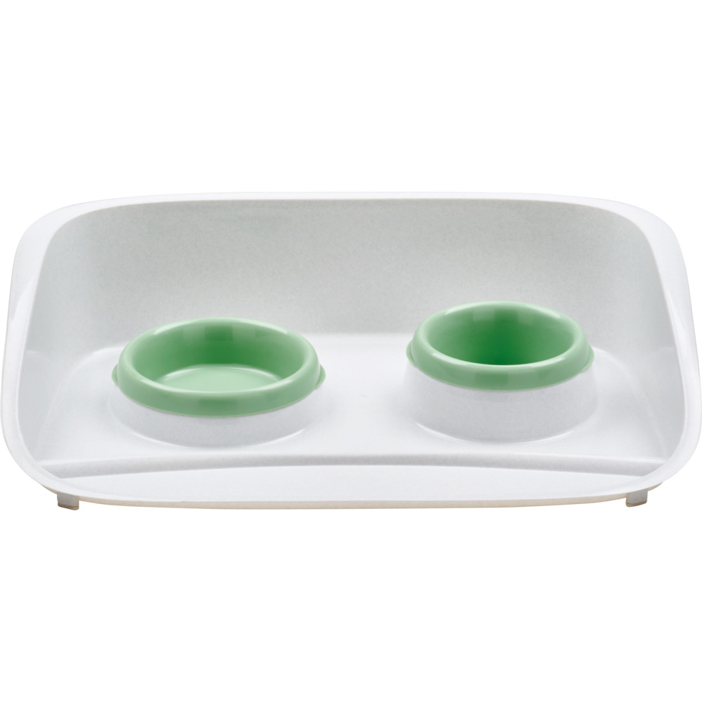 Katzennapf-Set in granit/soft green image number 1