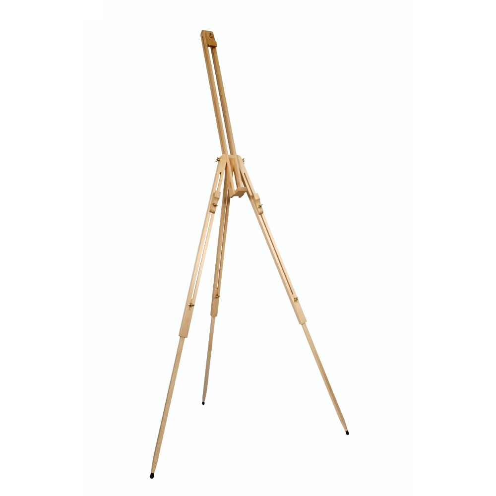 Feldstaffelei 180 cm aus Kiefernholz mit 3-beinigem Teleskopstativ