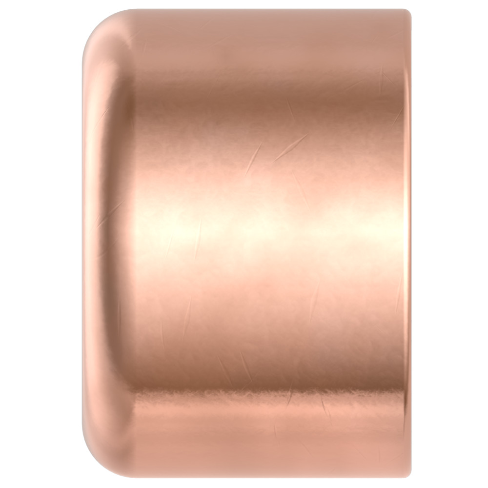 Kupfer-L&ouml;tfitting Endkappe 28mm image number 1