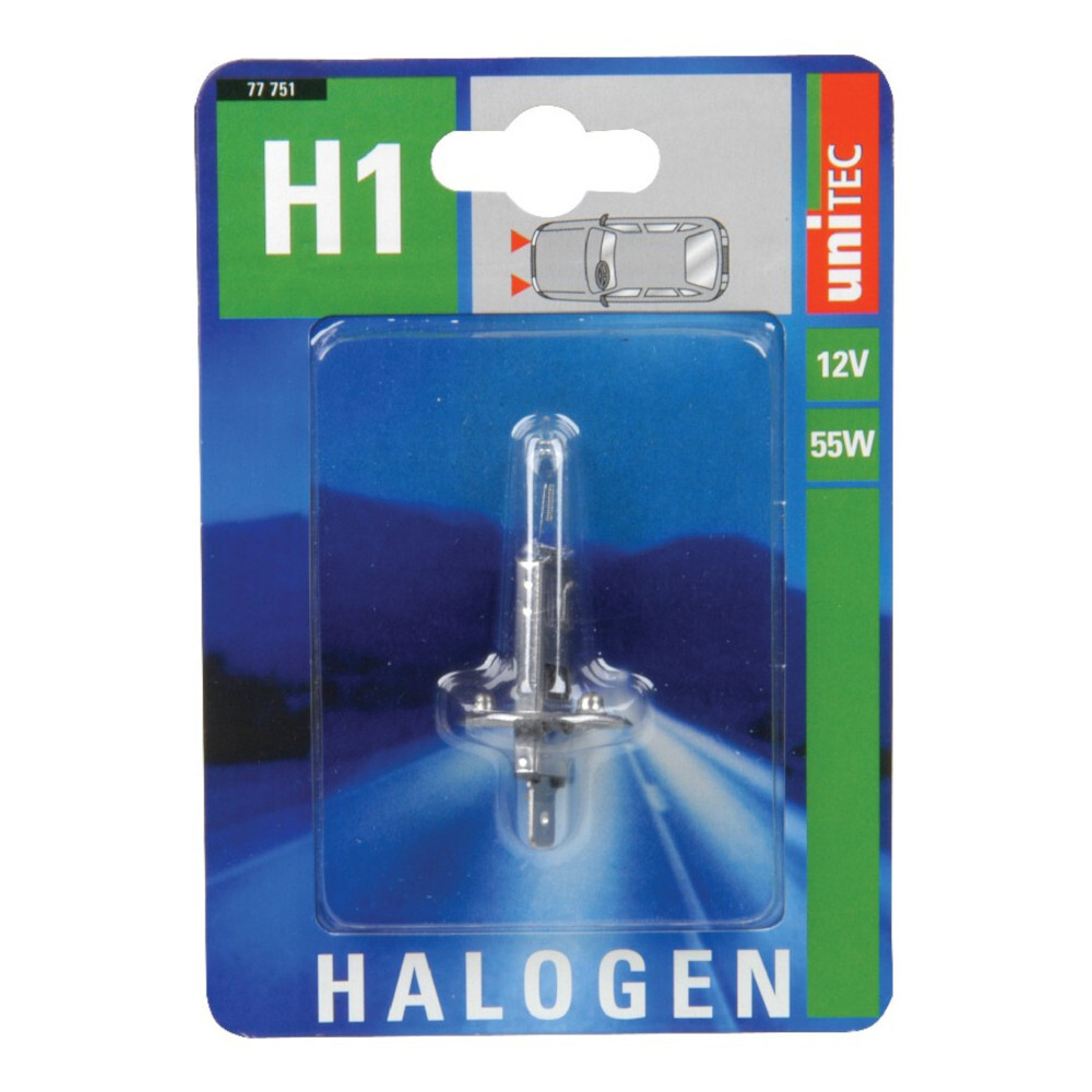 Halogen Scheinwerferlampe  H1, 12V, 55W, P14,5s