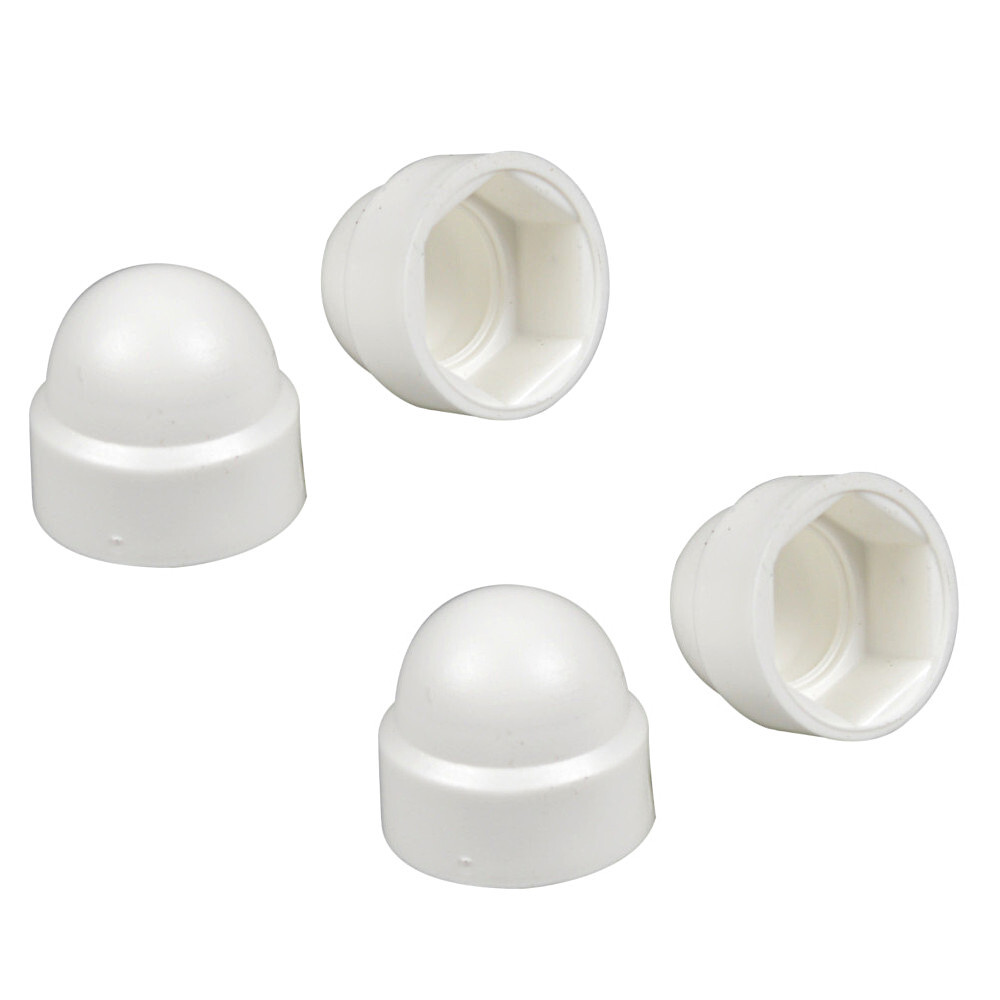 Abdeckkappen M10 wei&szlig; 4 St&uuml;ck