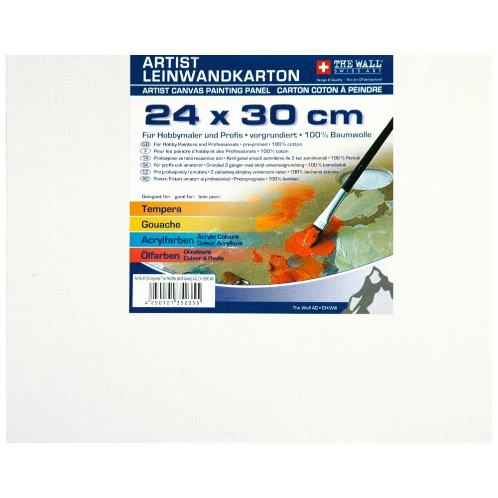 The Wall Artist Leinwandkarton 24 x 30 cm in Wei&szlig;