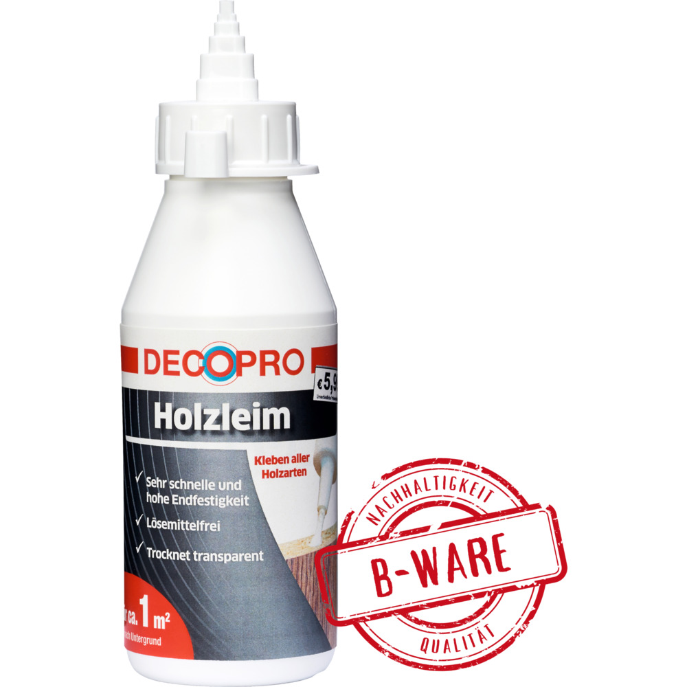 DECOPRO Holzleim in der Tube transparent - B-Ware