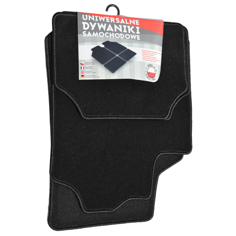 Fu&szlig;matten Set Velour 4-teilig in Schwarz image number 1