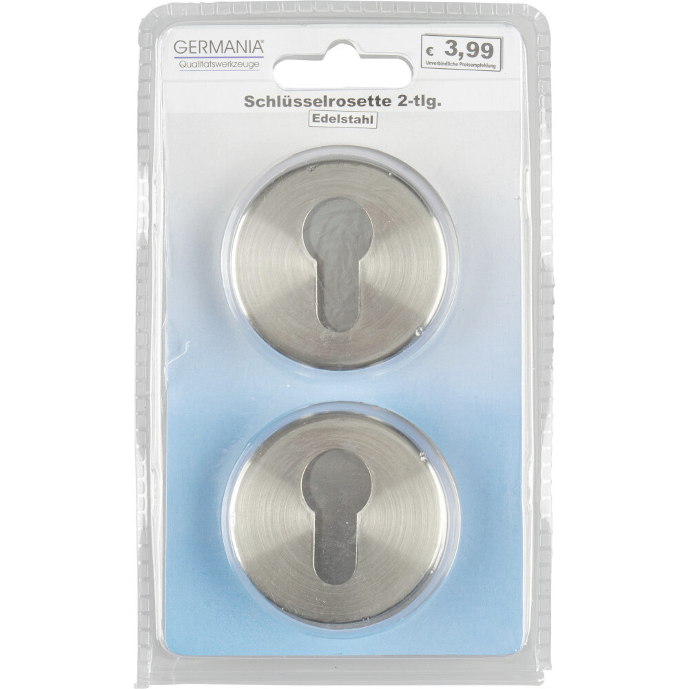 GERMANIA&reg; Profilzylinder-Rosetten 54 mm, 2 St&uuml;ck, aus Edelstahl image number 3