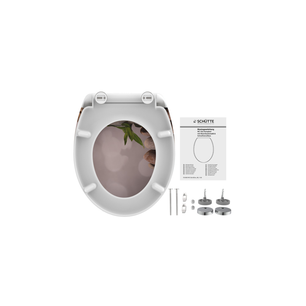 WC-Sitz Absenkautomatik Schnellverschluss Stone Pyramid image number 4