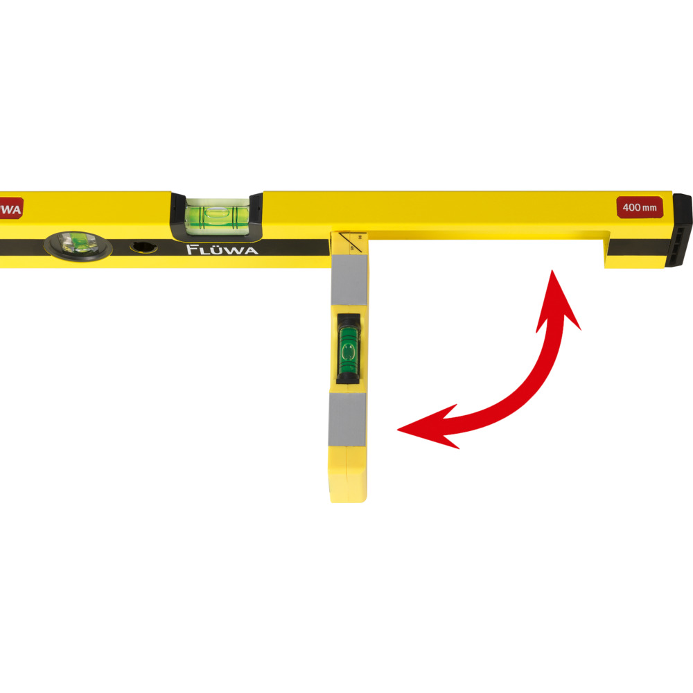 FL&Uuml;WA Wasserwaage Gelb-Schwarz 40 cm Aluminium image number 4