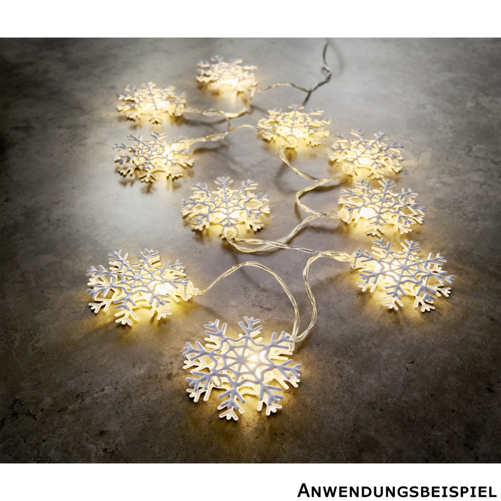 LED-Lichterkette Schneeflocke 10 LEDs, Farbauswahl image number 8