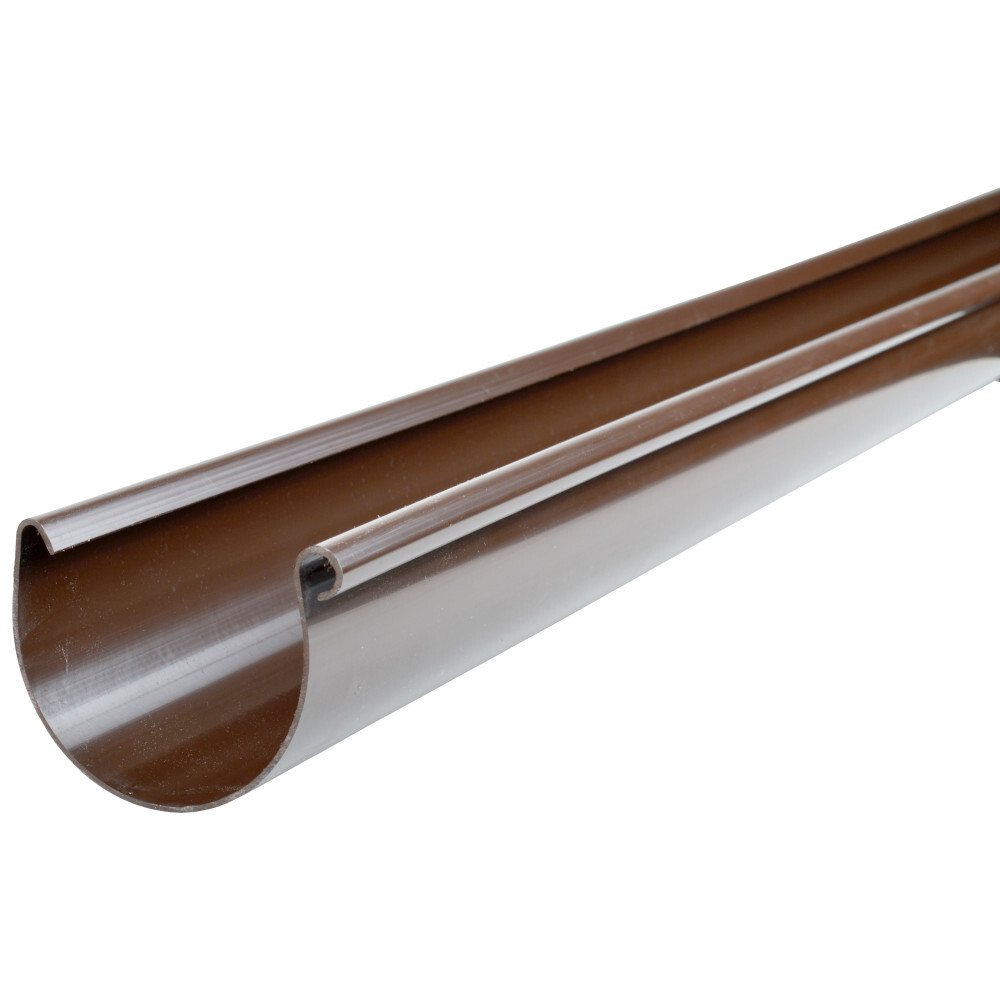 Dachrinne NW 100 PVC braun 2 m
