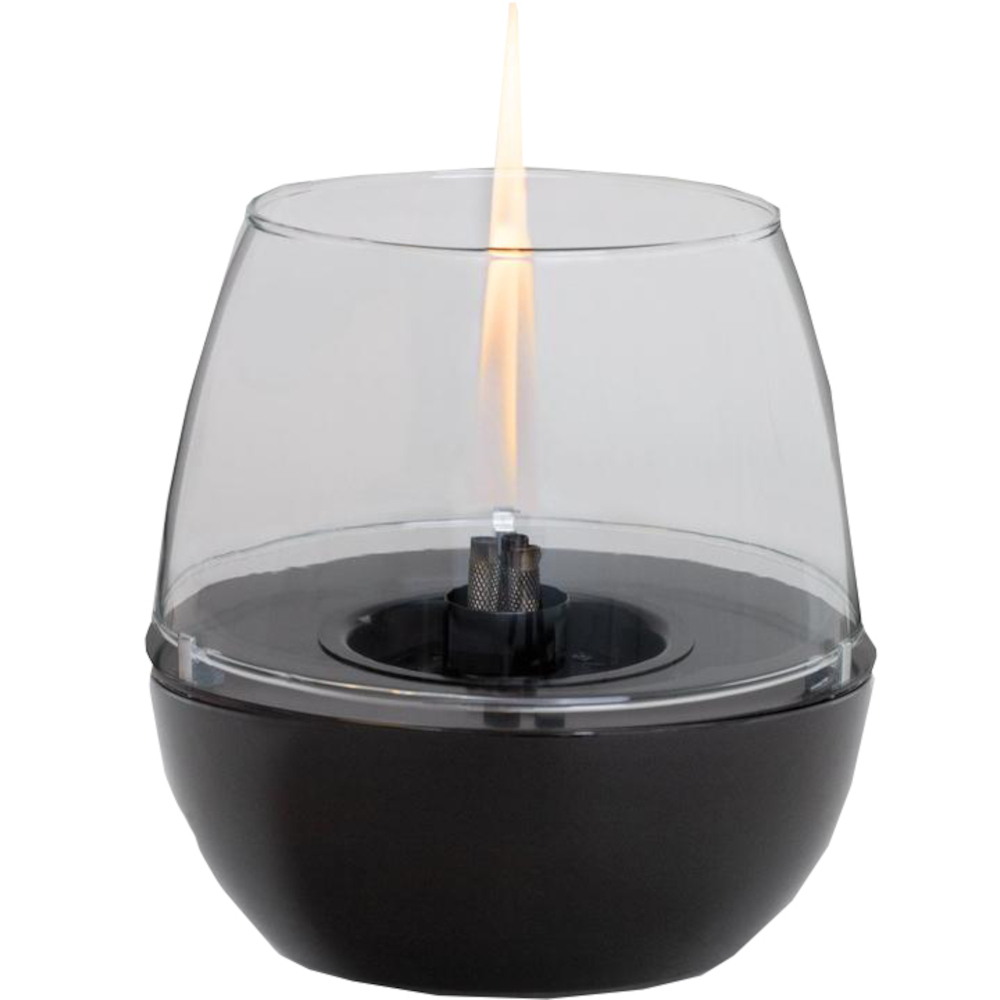 Firefix Tischfeuer Tenderflame &bdquo;Tulpe 18" in schwarz mit 3-fach Docht