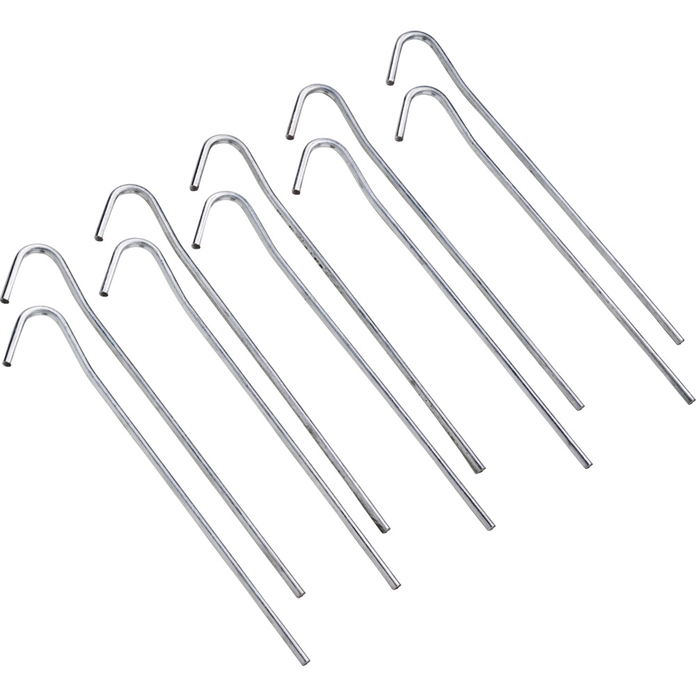 Zeltheringe Set 10 St&uuml;ck aus verzinktem Stahl