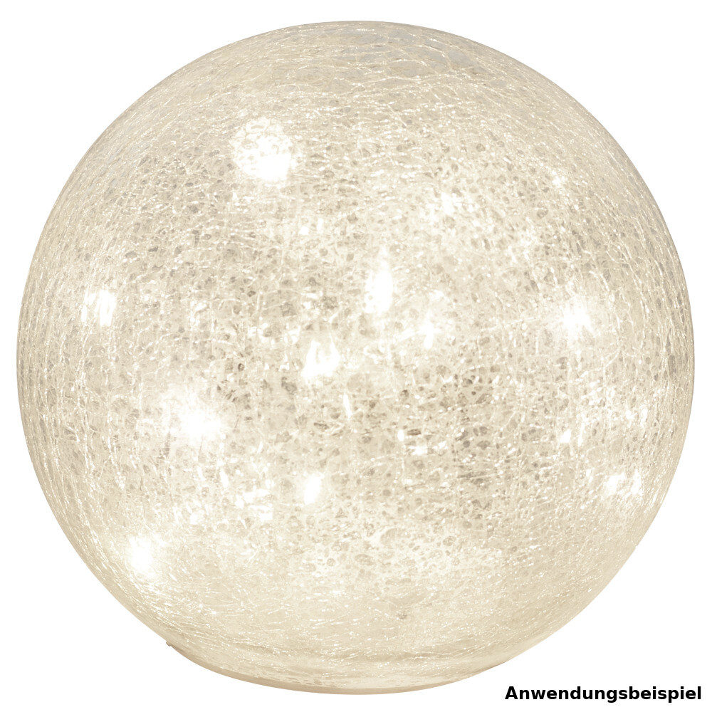 LED-Kugelleuchte &Oslash; 15 cm aus Crashglas mit 14 LEDs image number 1