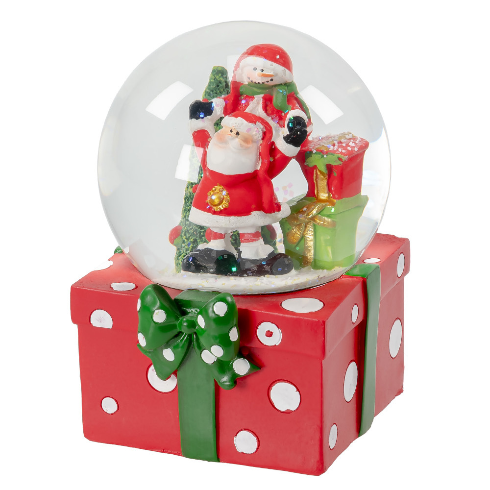 Schneekugel mit Spieluhr in verschiedenen Ausf&uuml;hrungen und Melodien image number 1