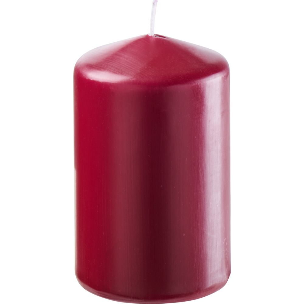 Stumpenkerze 100 x &Oslash; 68 mm weinrot