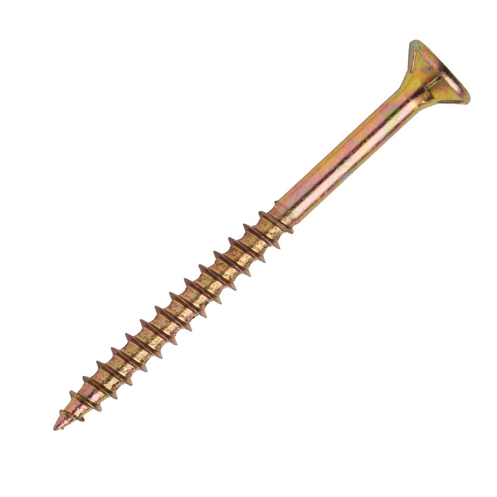 Spanplattenschraube 5,0 x 60  mm PZ 1kg FISHBULL-Pack Senkkopf Teilgewinde Kreuzschlitz image number 1