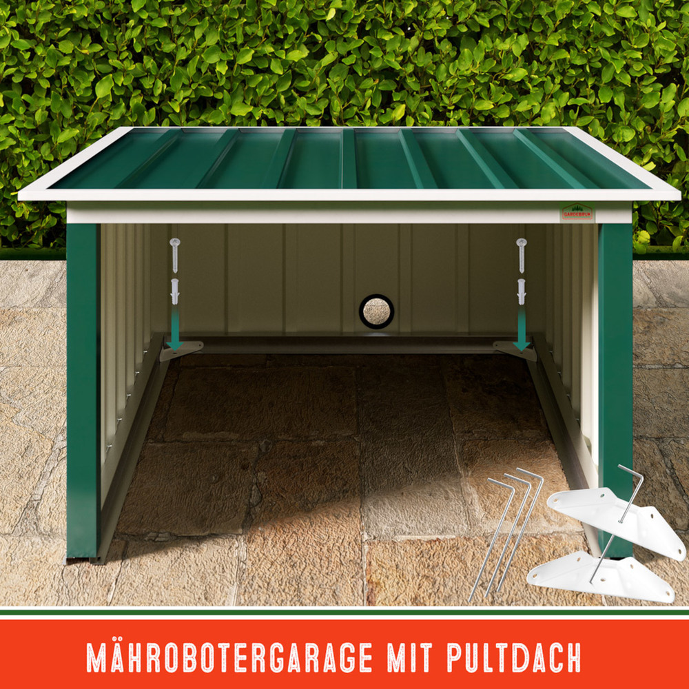 M&auml;hroboter Garage 89 x 90 x 54 cm Gr&uuml;n image number 8